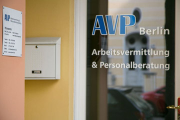 AVP Berlin Arbeits- und Personalvermittlung Eingang
