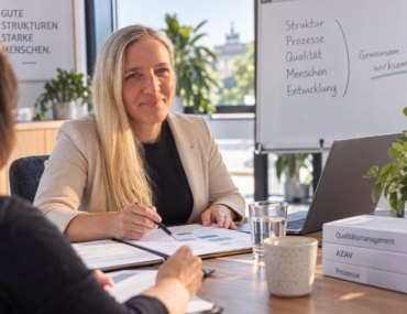 Beratungsgespräch Prozessoptimierung Qualitätsmanagement ChatGPT erstellt